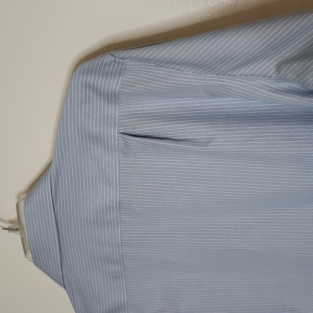 Calvin Klein Infinite No Iron Shirt Mens Stripes Preppy Office Tailored Fall - Picture 6 of 8